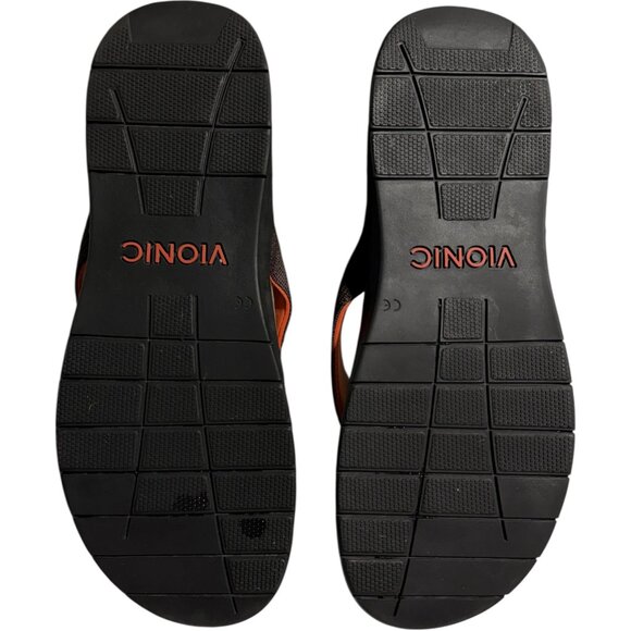 Vionic Mislander Mens Flip Flops Dark Brown Size 12 Comfort Sandals EU45 Slip-On main image 4